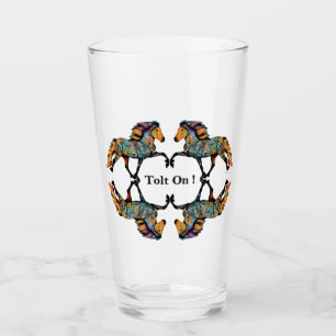 Pop Art Islandpferd Glas