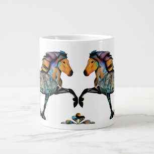 Pop Art Islandpferd  Jumbo-Tasse