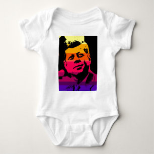 Pop Art Jack JFK John F. Kennedy Baby Strampler