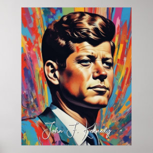 Pop Art Jack JFK John F. Kennedy Poster