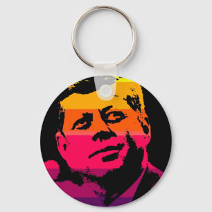 Pop Art Jack JFK John F. Kennedy Schlüsselanhänger