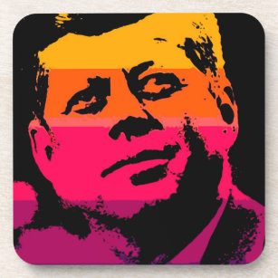 Pop Art Jack JFK John F. Kennedy Untersetzer