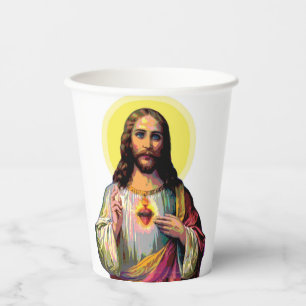 Pop Art Jesus Christus Pappbecher