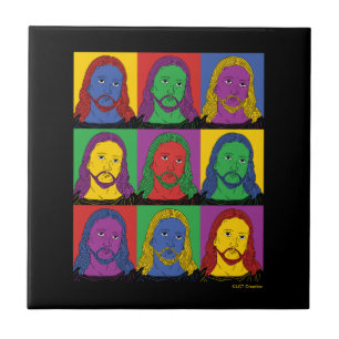 Pop Art Jesus Fliese