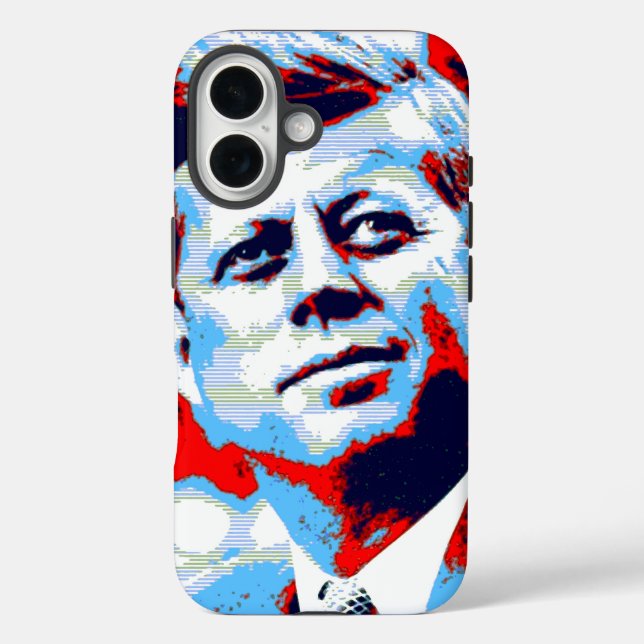 Pop Art JFK John F. Kennedy Red Blue title_seo2 (Rückseite)