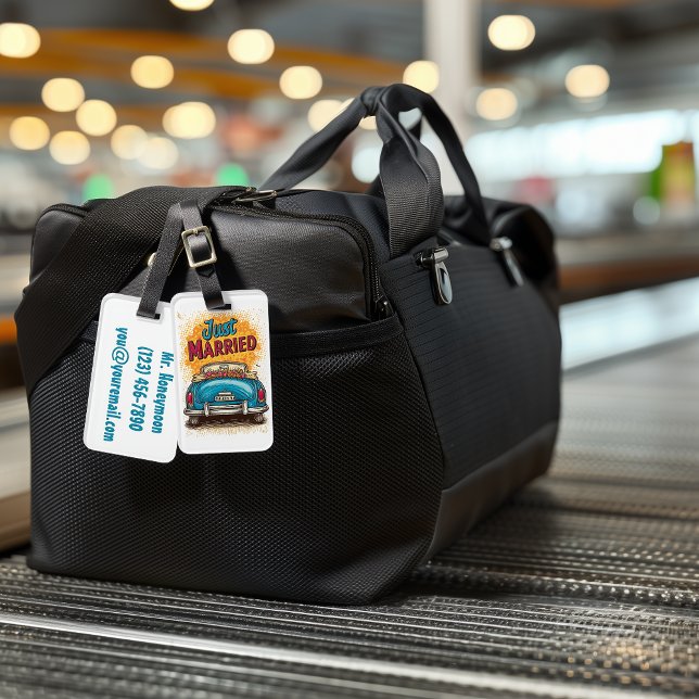 Pop Art Just Married Gepäckanhänger (Von Creator hochgeladen)