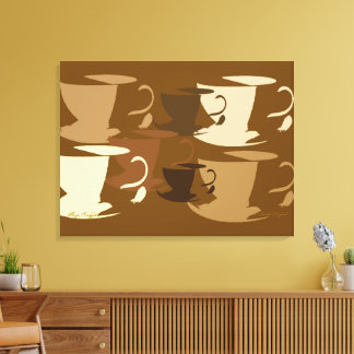 Pop-Art-Kaffee auf Leinwand