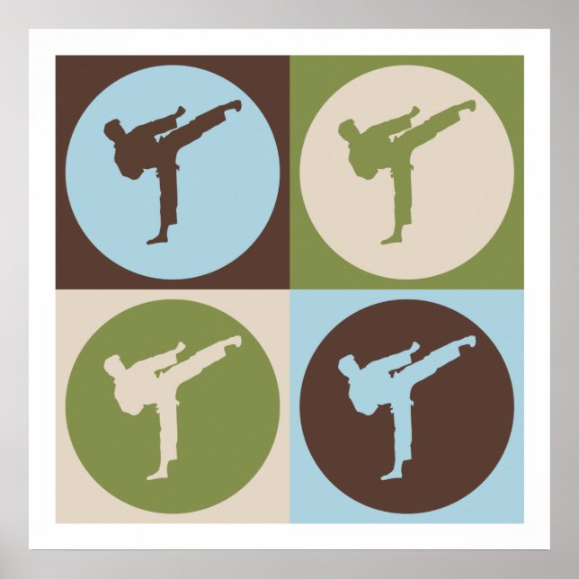 Pop Art Karate Poster (Vorne)
