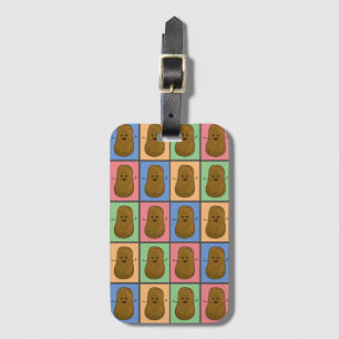 Pop-Art-Kartoffel  Gepäckanhänger