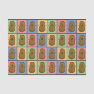 Pop-Art-Kartoffel Seidenpapier