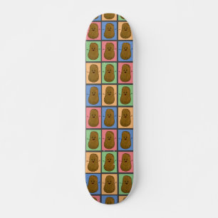 Pop-Art-Kartoffel Skateboard