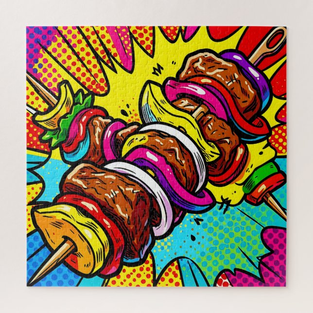 Pop-Art-Kebab-Explosion (Vertikal)