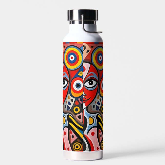 Pop Art Komposition 001 Trinkflasche (Links)