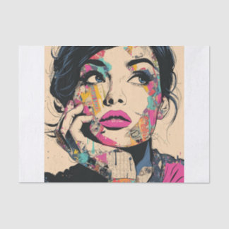 PoP Art Königin1.5 Seidenpapier