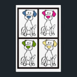Pop Art Labrador Acryl Wandkunst<br><div class="desc">Niedlicher,  farbiger Hund zeichnete,  dass ich in diesen Druck verwandelt habe. Labrador</div>