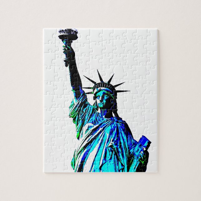 Pop Art Lady Liberty (Vertikal)