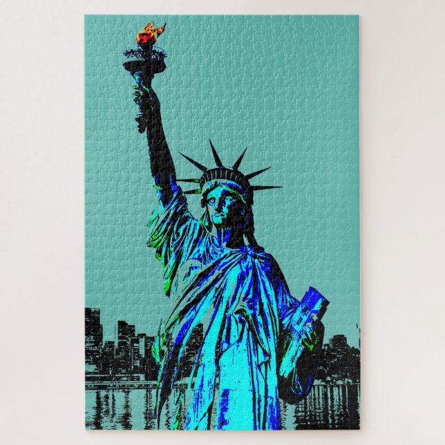 Pop Art Lady Liberty (Vertikal)