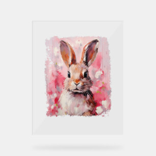 Pop Art Lapin Coloré Lapin Rose