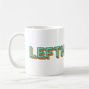 Pop Art Lefthand typographie Café Mug