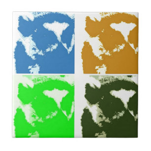 Pop Art Lemurs Fliese
