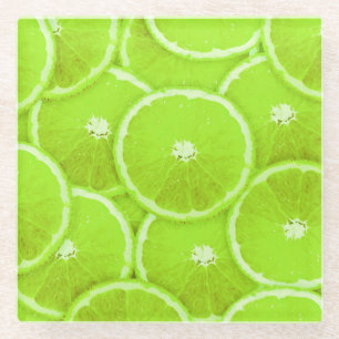 Pop Art Limone Scheiben Glasuntersetzer