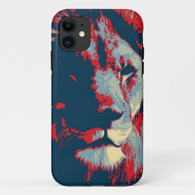 Pop Art Lion Case-Mate iPhone Hülle (Rückseite)