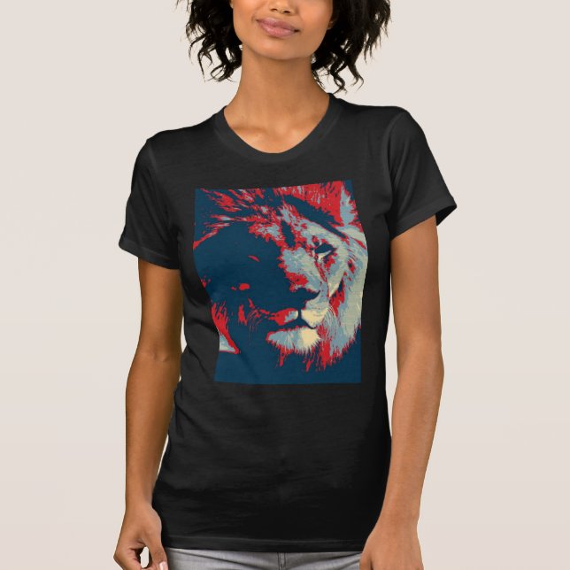 Pop Art Lion T-Shirt (Vorderseite)