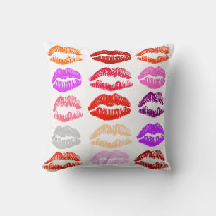 Pop Art Lips (Kisses) Sitzkissen Kissen