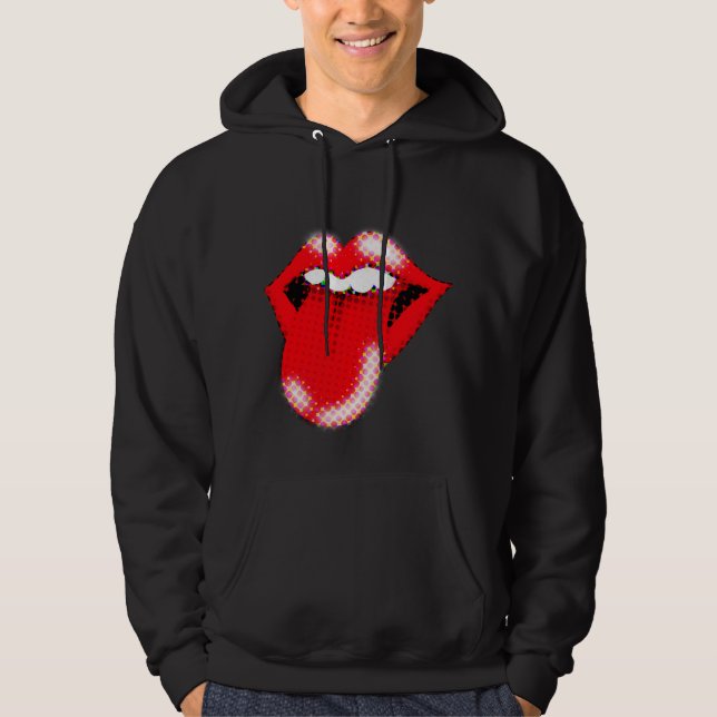 Pop Art Lips & Tongue Sweat - shirt à capuche | Gr (Devant)