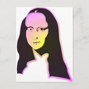 Pop Art Lisa Postkarte