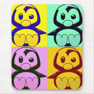 Pop Art Little Tux Maus Pad Mousepad