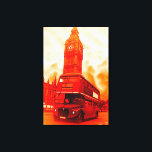 Pop Art London Bus Big Ben Red Orange Yellow Leinwanddruck<br><div class="desc">Travel Art Fotos of Symbos of World's Famous Capital Cities - Symbos of London: the Big Ben & Routemaster Bus Pop Art Image - Historical Iconic Buildings of London</div>