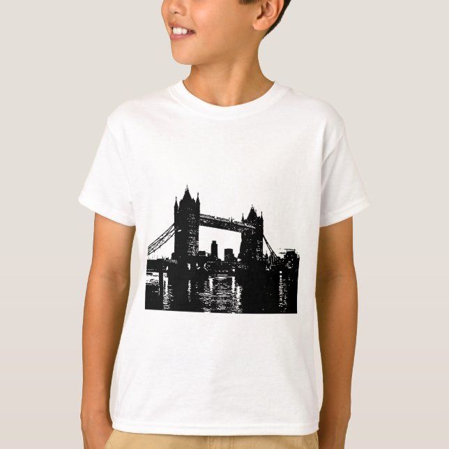 Pop Art London Tower Bridge T-Shirt (Vorderseite)