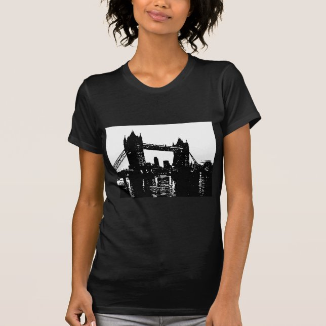 Pop Art London Tower Bridge T-Shirt (Vorderseite)