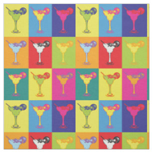 Pop Art Margarita Cocktails Stoff
