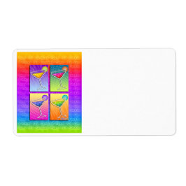 Pop Art MARGARITAS ETIKETT