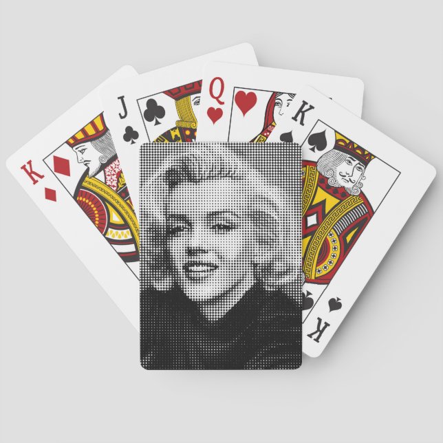 Pop Art Marilyn Spielkarten (Rückseite)
