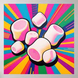 Pop-Art-Marshmallow-Explosion Poster
