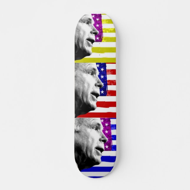 Pop-Art McCain Skateboard Deck (Devant)