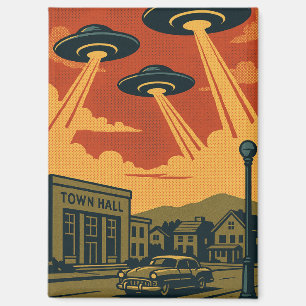 Pop Art MCM Alien Invasion Magnet