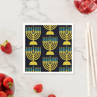 Pop-Art-Menora-Napkins Serviette