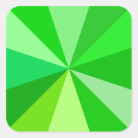 Pop Art Modern 60er Funky Geometric Rays in Green