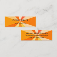 Pop Art Modern 60er Funky Geometric Rays in Orange