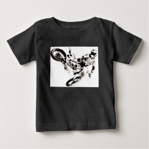 Pop Art Motocross Motorrad Sport Baby T-shirt