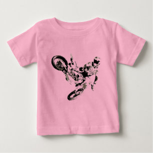 Pop Art Motocross Motorrad Sport Baby T-shirt