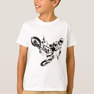 Pop Art Motocross Motorrad Sport T-Shirt