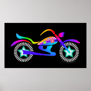 Pop Art MOTORRADFAHRRAD POSTER