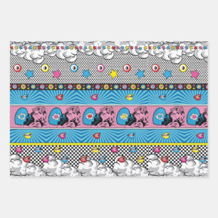 Pop-Art-Muster  Geschenkpapier Set
