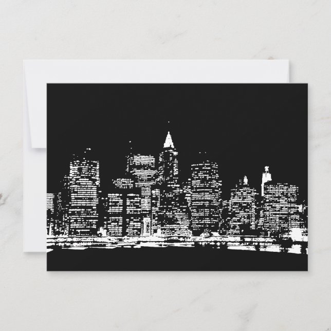 Pop Art New York City Einladung (Vorderseite)