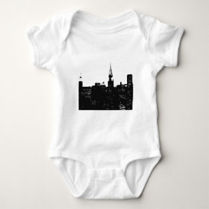 Pop Art New York Silhouette Baby Strampler